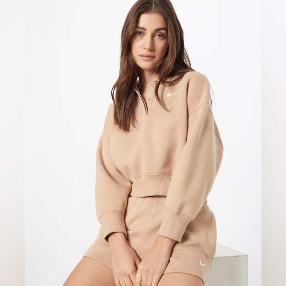Nike Cropped Polo Sweatshirt